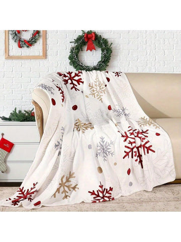 Wrap yourself in holiday cheer with this cozy red and gold snowflake flannel throw blanket. Super soft and warm, it’s perfect for snuggling up by the fire or adding festive flair to your holiday decor. Let the sparkling snowflake design bring a playful touch to your home as you relax in comfort all season long.