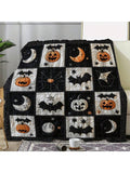 Wrap yourself in cozy nostalgia with this retro flannel blanket featuring charming pumpkins, bats, and moons. Perfect for snuggling at home, taking on your travels, or gifting any time of year, it adds a playful touch to your comfort. Soft, warm, and whimsically designed, it’s your new favorite companion for chilly days and spooky nights alike.
