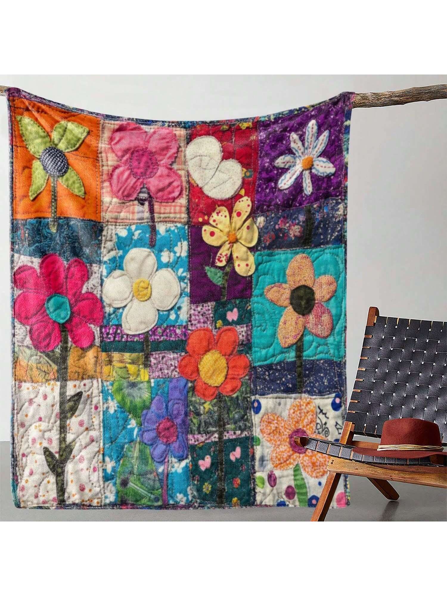 Wrap yourself in nostalgia with this Cozy Retro Floral Patchwork Plaid Flannel Blanket! Soft and warm, it’s perfect for snuggling at home, adding charm on your travels, or staying cozy around the campfire. Its playful mix of floral and plaid patterns brings a cheerful vintage vibe wherever you go. Lightweight yet snug, this versatile blanket is your new favorite companion for comfort and style.