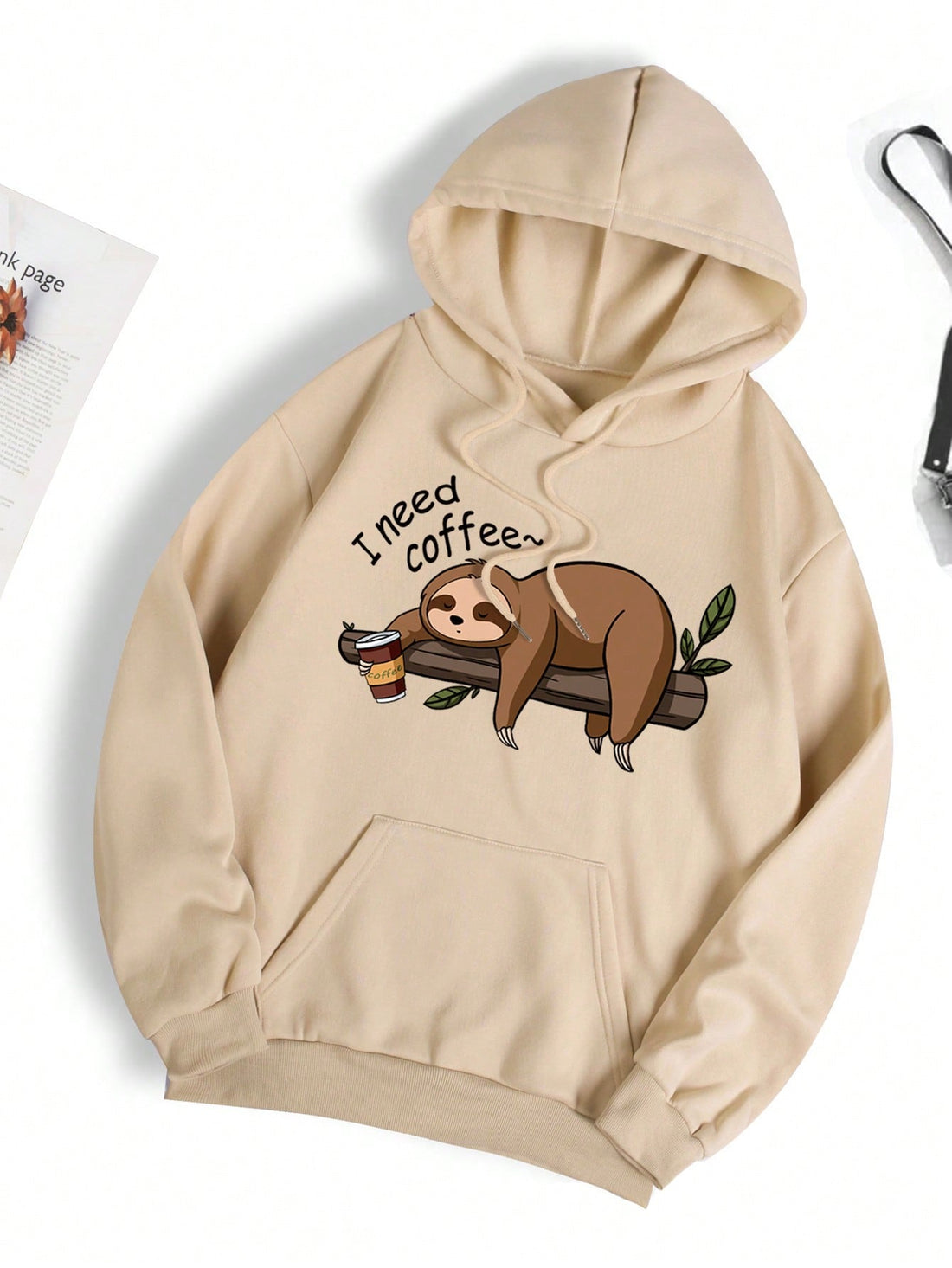 This cozy sloth hoodie features a kangaroo pocket and thermal lining for added warmth. Made from high-quality materials, it offers both comfort and style. Perfect for outdoor adventures or relaxing at home.