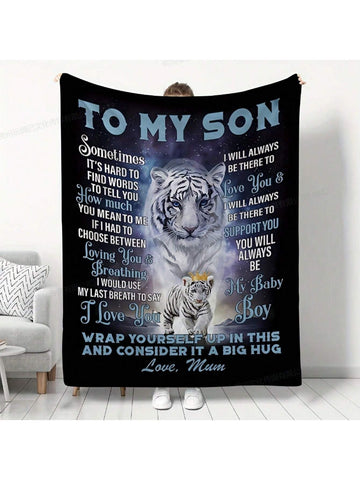 Cuddle up in style with our Cozy Tiger-Printed Flannel Blanket! Perfect for chilly autumn nights, this plush throw offers unmatched warmth and comfort. The playful tiger print adds a touch of quirk and fun to any room. Get ready to snuggle up with the perfect fall accessory!