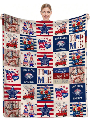 Celebrate Independence Day wrapped in comfort with our Luxury Plush Stars & Gnome Blanket. This soft, cozy throw features charming stars and a whimsical gnome design, perfect for adding a festive touch to your holiday. Snuggle up during fireworks or backyard barbecues and enjoy warmth with a playful flair.
