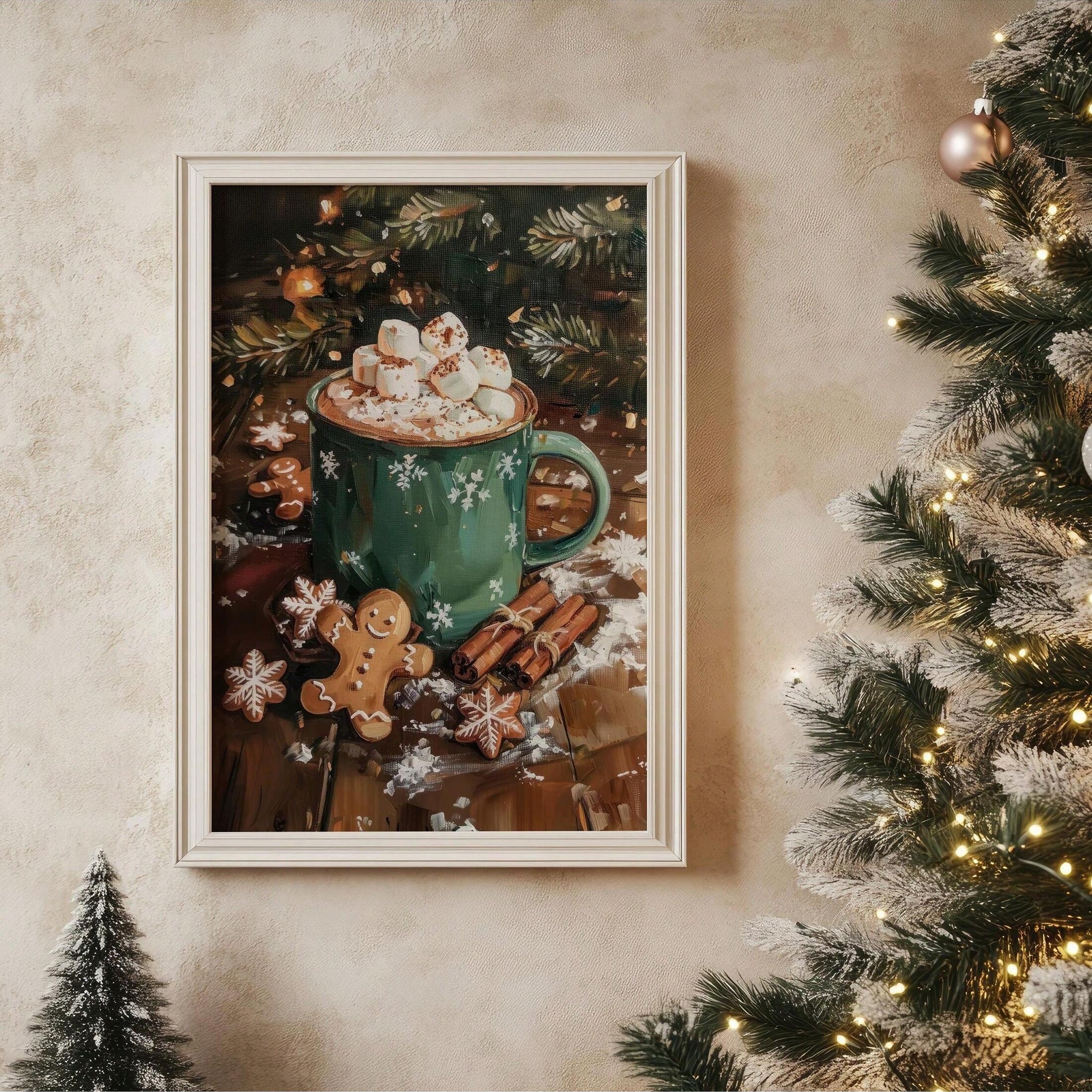 Warm up your walls this season with our delightful Christmas Hot Chocolate Wall Art! This charming piece brings festive cheer and cozy vibes to any kitchen or dining space. Perfect for holiday decorating, it captures the magic of winter gatherings and hot cocoa moments. Whether you're a holiday enthusiast or looking to add seasonal flair to your home, this playful artwork spreads joy and nostalgia. Transform your space into a winter wonderland that makes everyone smile!