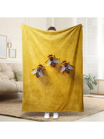 Wrap yourself in sweetness with our Bee Pattern Fleece Blanket! This soft, breathable blanket keeps you comfy no matter the season, making it the perfect cuddle companion. Its playful bee design adds a touch of charm to any room while the cozy fleece material invites you to snuggle up and relax anytime.