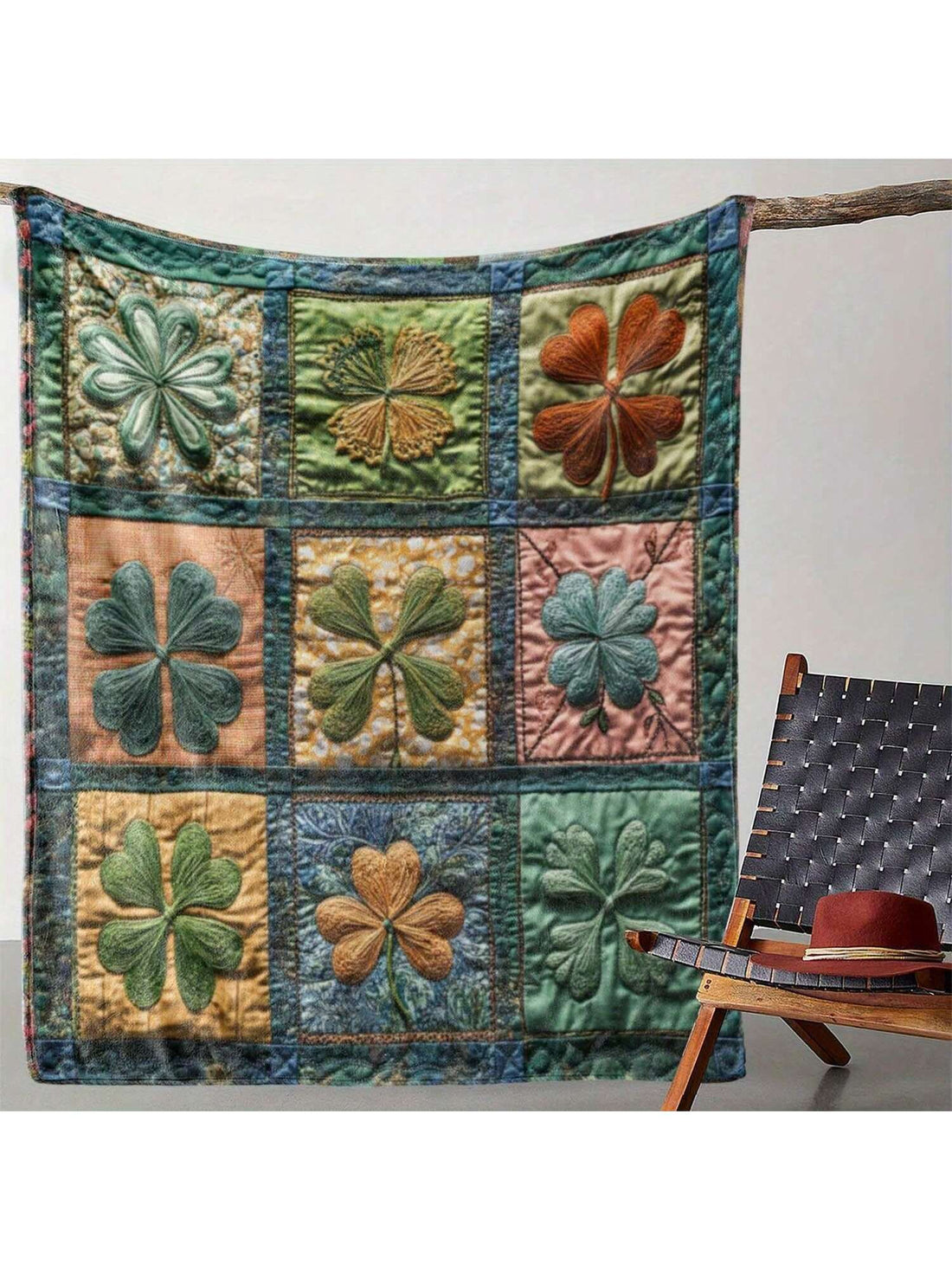Wrap yourself in luck and comfort with our Retro St. Patrick's Day Four-Leaf Clover Blanket! Made from soft flannel, this cozy shawl is perfect for adding a festive touch whether you're at home, in the office, or enjoying the outdoors. Its charming vintage design brings a playful spirit to chilly days, keeping you warm and lucky all season long.