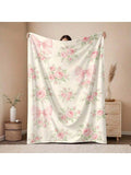 Wrap yourself in warmth and charm with this large flannel blanket featuring a delightful pink rose and bow design. Perfect for snuggling at home or adding a cozy touch to outdoor adventures, its soft fabric keeps you comfy and stylish wherever you go. Embrace comfort with a playful twist!