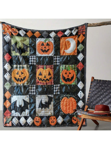 Wrap yourself in spooky charm with this Cozy Vintage Halloween Patchwork Throw Blanket. Featuring playful pumpkins and bats, it adds festive fun to your sofa, bed, or travel adventures. Soft and warm, it’s perfect for cuddling up during crisp autumn nights or Halloween movie marathons.