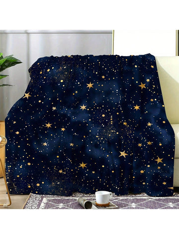 Wrap yourself in the magic of a starry night with this Cozy Vintage Starry Sky Flannel Throw Blanket. Soft and warm, it’s perfect for snuggling up during chilly evenings or adding a stylish touch to any room all year round. Whether you’re binge-watching your favorite shows or dreaming under the stars, this playful throw brings comfort and charm to every moment.