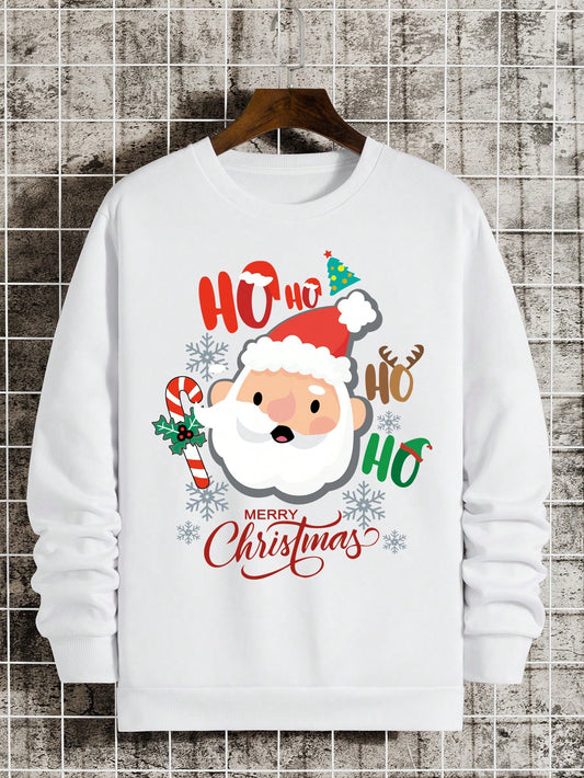 Experience the ultimate in holiday cheer and comfort with our Cozy White Father Christmas Print Sweatshirt. Made for everyday wear, this sweatshirt features a festive Father Christmas print that will bring joy to your wardrobe. Stylish and cozy, it's the perfect addition to your holiday wardrobe.