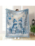 Wrap yourself in the magic of winter with this Cozy Winter Wonderland Blue Snowman Flannel Blanket. Its soft, snuggly fabric keeps you warm whether you're dreaming of snowflakes or just winding down. Featuring cheerful snowman designs in a cool blue palette, it’s the perfect playful gift to brighten up those chilly nights, not only at Christmas but all year round.