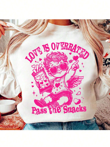Add a touch of charm to your Valentine's Day wardrobe with Cupid's Charm sweatshirt. Featuring a playful graphic design, this sweatshirt is perfect for showing off your holiday spirit. Stay cozy and stylish all season long!