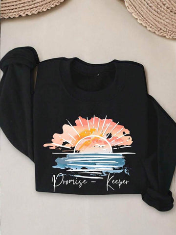 Wrap yourself in warmth and faith with this Cute Christian Sunset Sweatshirt. Featuring a charming sunset design, it’s the perfect cozy gift for anyone who loves Jesus and wants to wear their promise keeper pride with a smile. Soft, comfy, and full of heart—this sweatshirt brightens your day while keeping you snug.