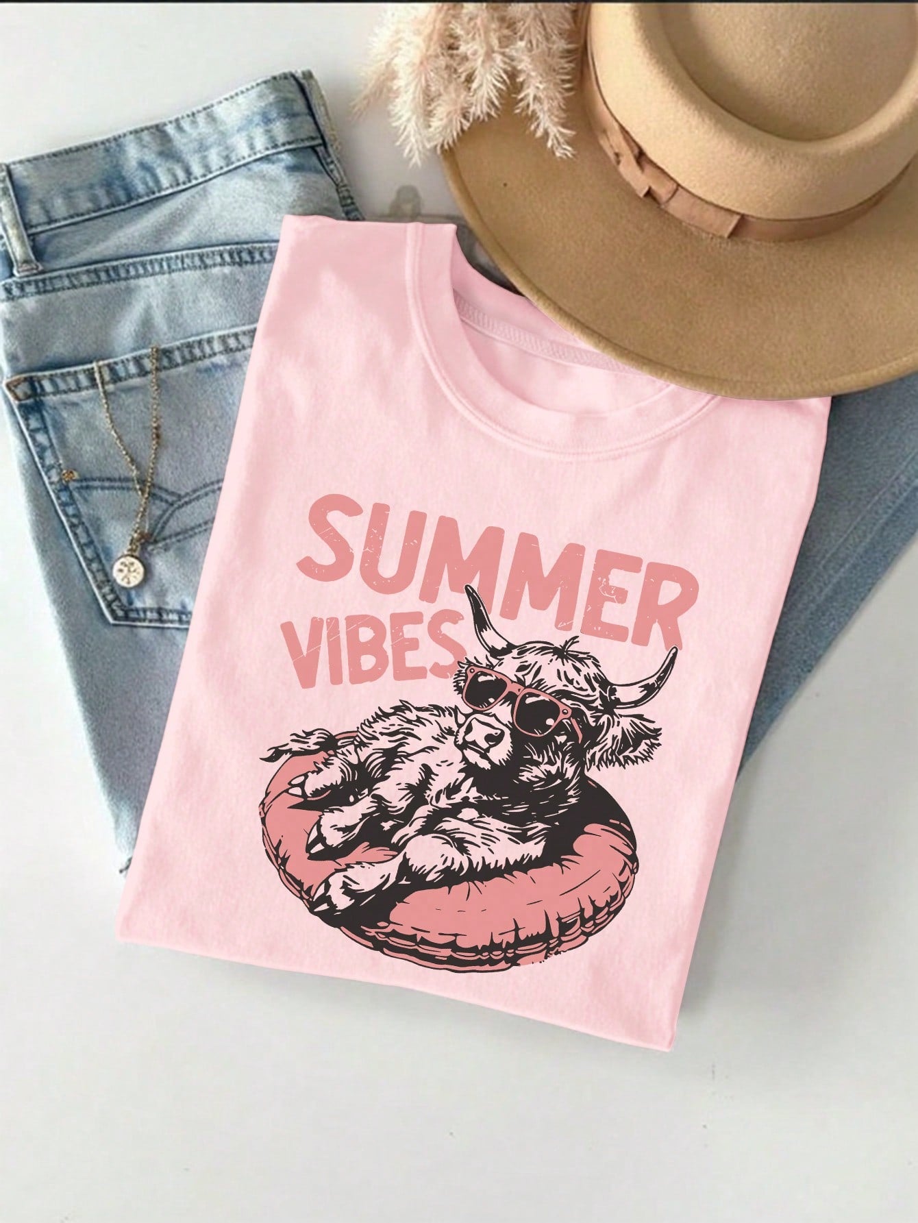 Get ready to moooooove in style with our Cute Cowgirl Sheep Letter Print Fitted T-Shirt for Women! This playful and quirky top features a unique cowgirl sheep design that will have you standing out and feeling confident. Made for the summer, it's perfect for a day of fun in the sun with a touch of western fashion. Yee-haw!