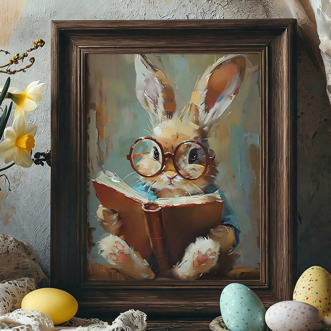 Bring springtime charm to any room with this delightful Easter bunny wall art. Perfect for nurseries, playrooms, or home offices, this printable design features an adorable bunny lost in a good book—combining whimsy with a love of reading. The soft, cheerful illustration captures the essence of the season while encouraging a cozy, imaginative atmosphere. Simply download, print, and frame to instantly refresh your space with festive spring décor. An ideal gift for families celebrating Easter or anyone seekin