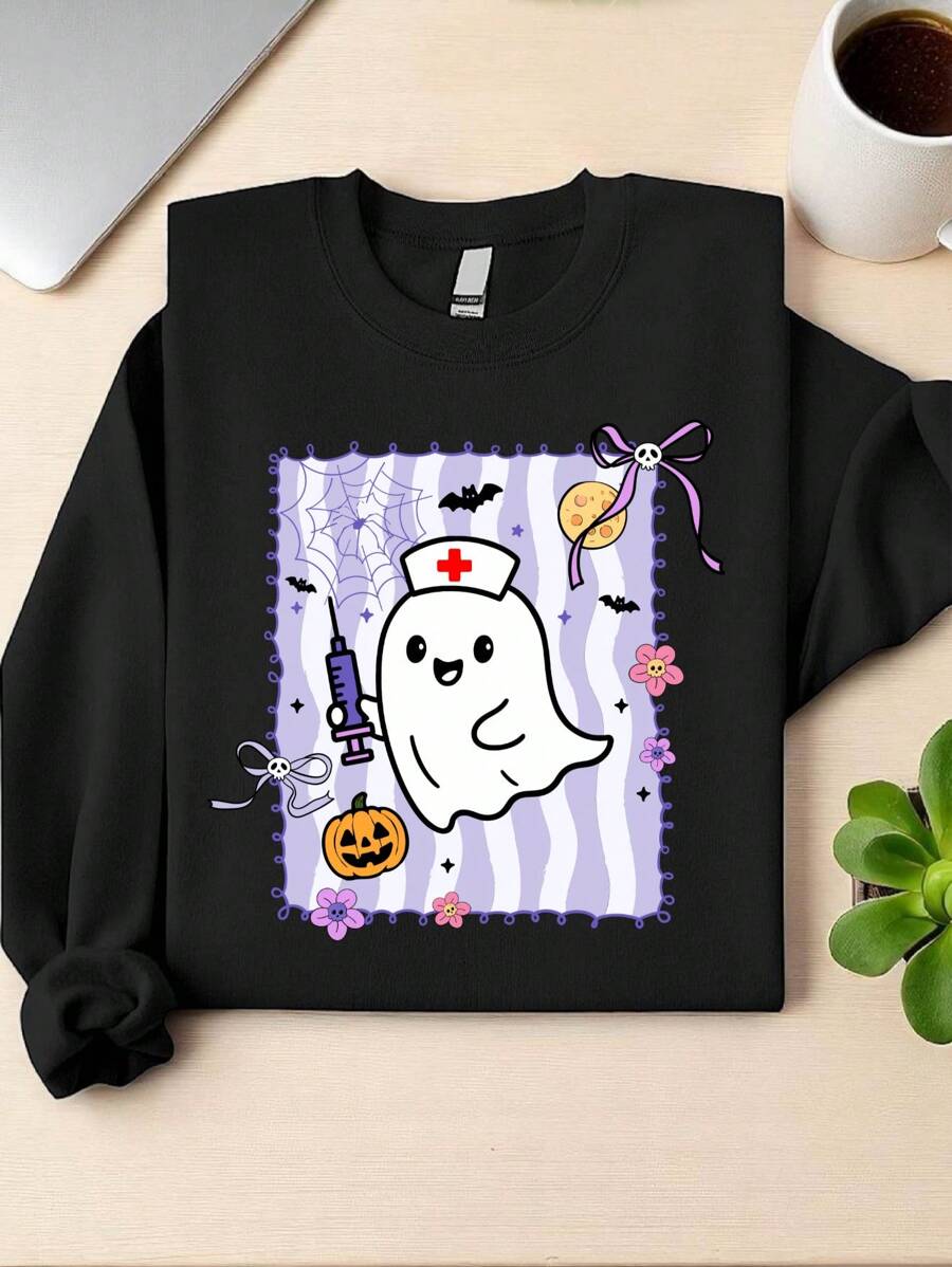 Celebrate Halloween with a playful twist in this Cute & Spooky Nurse Sweatshirt, featuring a charming bow detail. Designed especially for healthcare heroes, it blends festive fun with heartfelt appreciation. Cozy and stylish, it’s the perfect gift to bring smiles and spooky spirit to those who care for us all year round.