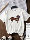 Embrace sunny days with the Dachshund Dreaming tee—a playful, loose-fit graphic t-shirt made from 100% soft cotton. Perfect for summer, it keeps you cool and comfy while showcasing your love for adorable dachshunds in style. Whether you're out for a stroll or lounging at home, this shirt adds a fun, carefree vibe to your wardrobe.