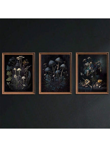 Bring a spooky yet charming vibe to your space with this Dark Plant Canvas Wall Art Set. Featuring whimsical mushrooms and pumpkins, these prints add a playful Halloween touch that’s perfect for cozy autumn days. Easy to hang and beautifully detailed, they transform any room into a festive, enchanted forest scene. Celebrate the season with art that’s both eerie and delightful!
