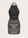 Slip into this sassy Deep V-Neck Ruched Mini Bodycon Dress and watch heads turn! The textured fabric hugs your curves in all the right places, while strategic ruching flatters your figure. The plunging neckline adds just the right amount of flirty drama. Perfect for dancing the night away or making an entrance at your next social gathering—no effort required, just fabulous style guaranteed!