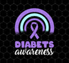 Diabets Awareness Month, Insulin Gift, Purple Blue Template Diabetes, Png For Shirts, Png Sublimation