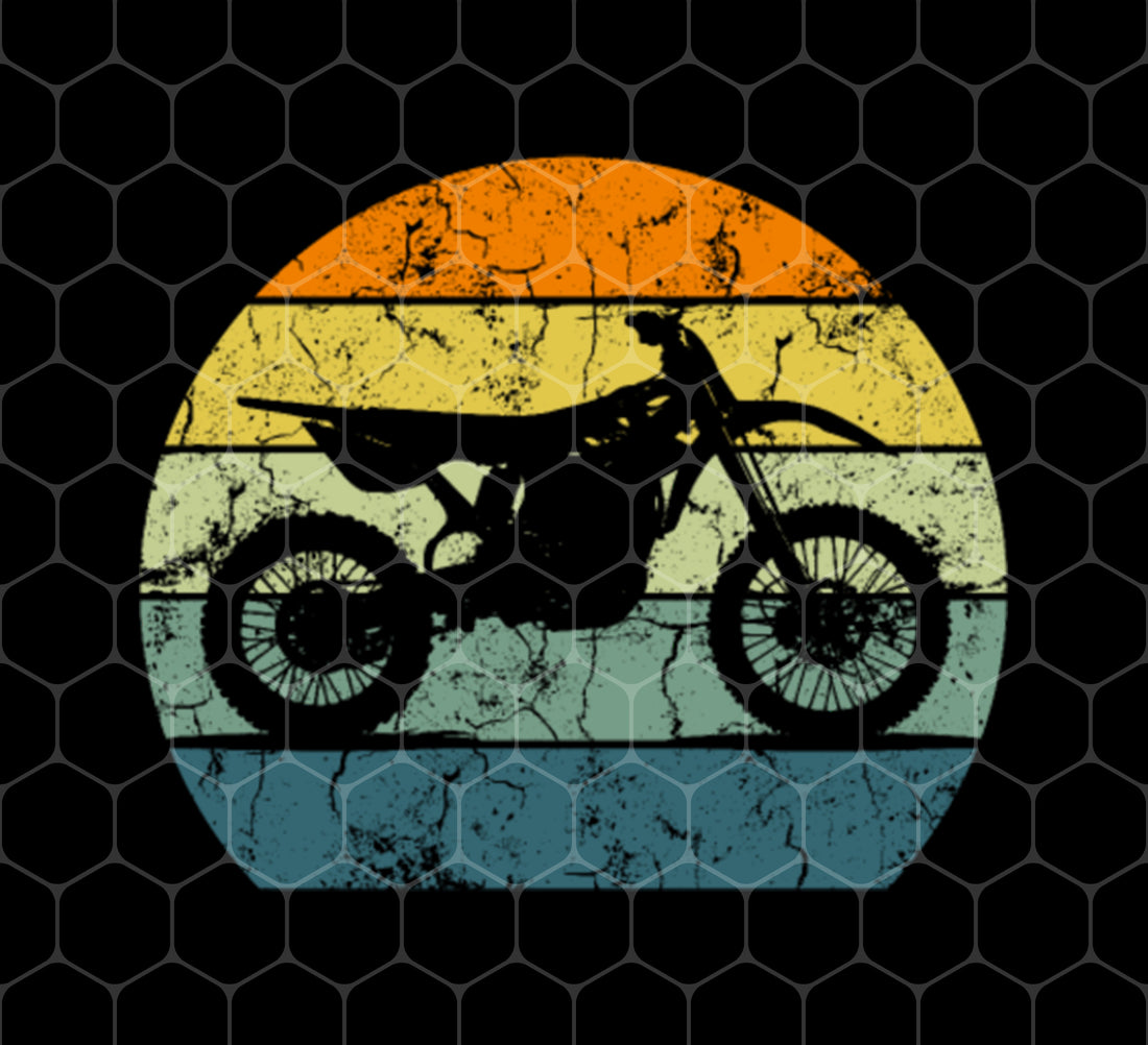Dirt Bike Motocross, Motorcycle Vintage, Retro Moto Lover, Png For Shirts, Png Sublimation