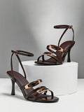 Step into timeless elegance with these Double Band Stiletto Heel Sandals for Women, designed to bring sophistication and confidence to every occasion. Featuring sleek double straps across the foot and a secure adjustable ankle strap, these dress heels offer a refined silhouette that enhances both comfort and style.