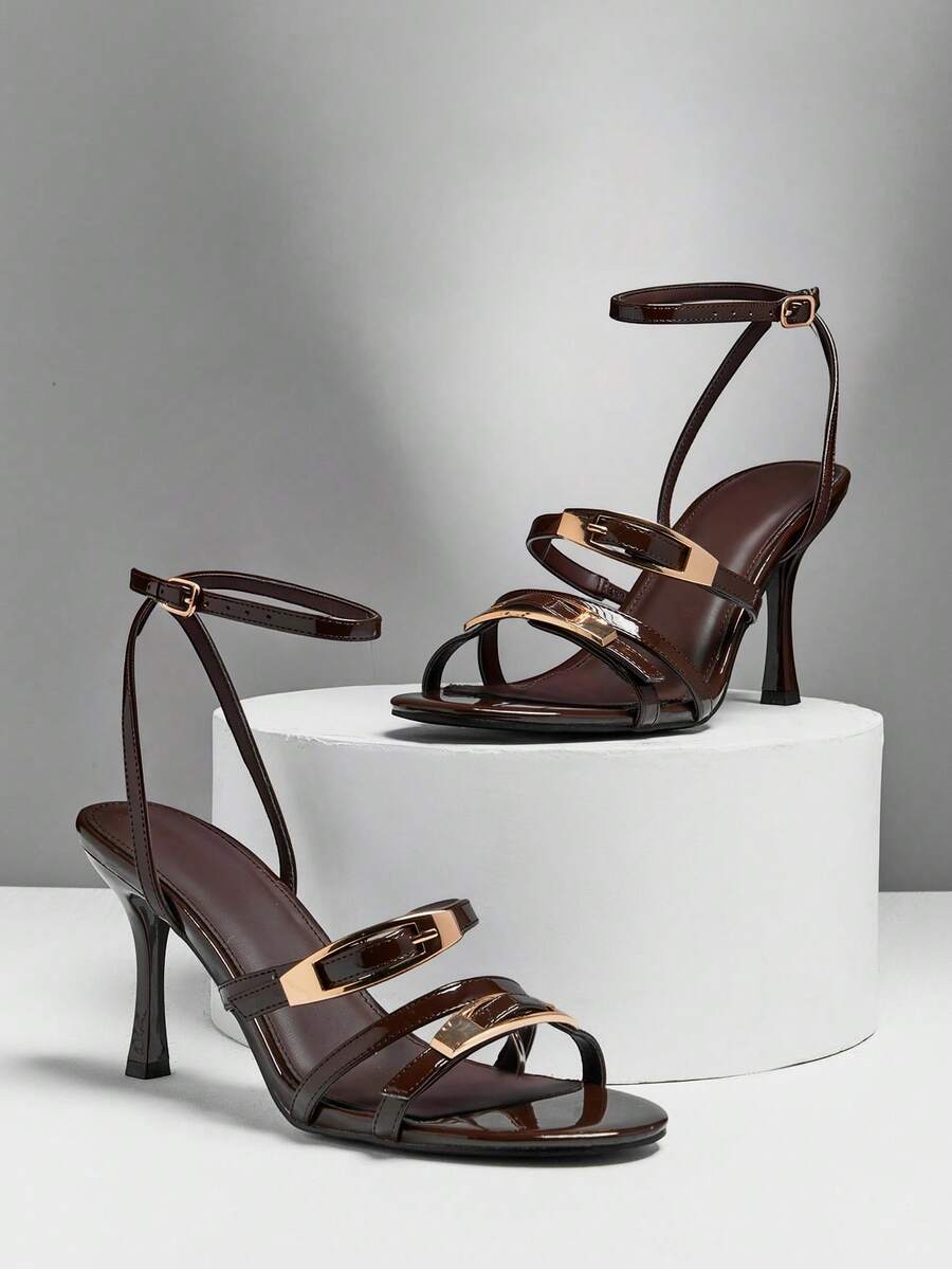 Step into timeless elegance with these Double Band Stiletto Heel Sandals for Women, designed to bring sophistication and confidence to every occasion. Featuring sleek double straps across the foot and a secure adjustable ankle strap, these dress heels offer a refined silhouette that enhances both comfort and style.