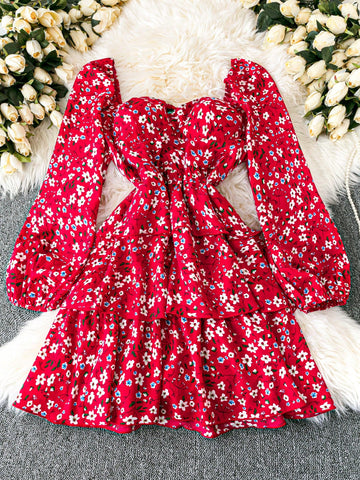 Unleash your inner fashionista with the DreamSkyne Plus Size Women Elegant Floral Layered Ruffle Waist Midi Dress. This stunning dress features a unique floral pattern and layered ruffle waist for a flattering and elegant look. Perfect for any occasion, this dress will have you feeling confident and stylish.