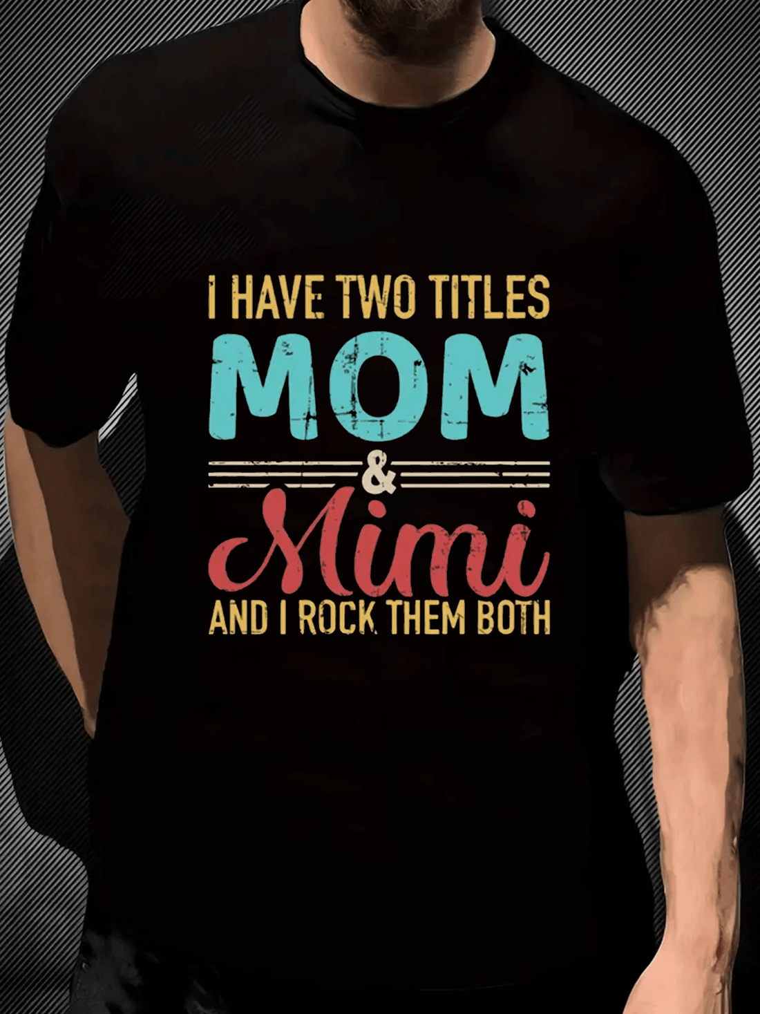 Introducing our Dual Title Delight: 'Mom & Mimi' T-Shirt! This casual short sleeve tee features a unique design and is made from soft, comfortable cotton. Show off your love for both roles with this playful and stylish shirt. Perfect for any fun-loving mom and mimi duo!