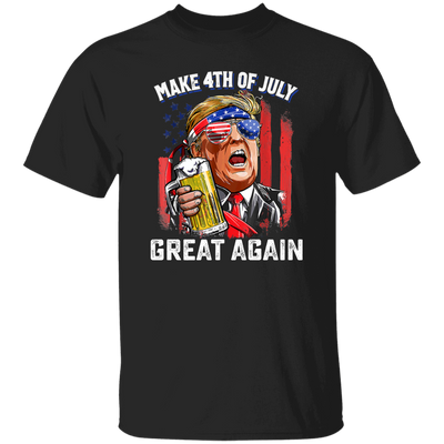 4th Of July Anniversary, Make 4th Of July Great Again, American Flag Unisex T-Shirt