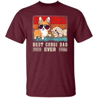 Retro Corgi, Best Corgi Dad Ever, Best Dog Dad Ever, Love Dad Unisex T-Shirt