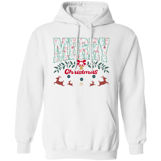 Merry Christmas, Best Christmas, Cute Reindeer, Merry Christmas, Trendy Christmas Pullover Hoodie