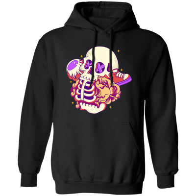 Skull Lover, Sneaker Lover, Skull Eat Sneaker, Psychology Skull Pullover Hoodie