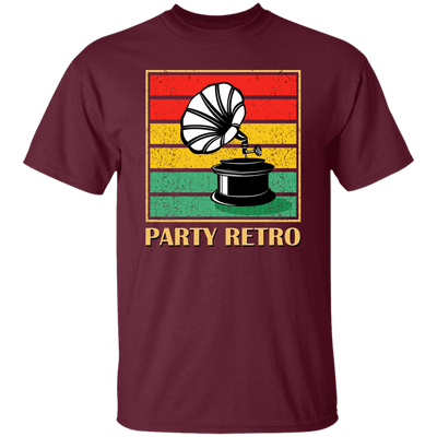 Retro Grammophone, Party Retro, Retro Music Unisex T-Shirt