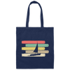 Vintage Sailboat Vintage, Retro Sailor Sailing Dinghy Canvas Tote Bag