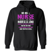 Nurse Gift, Being A Nurse Is Easy, Like Riding A Bike, Except The Bike Is On Fire Pullover Hoodie