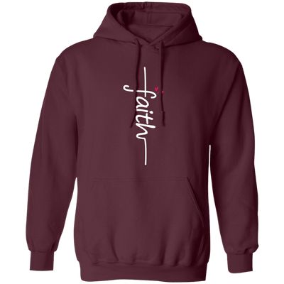 Faith, Love Jesus, Love My Faith, Christian Lover-white Pullover Hoodie