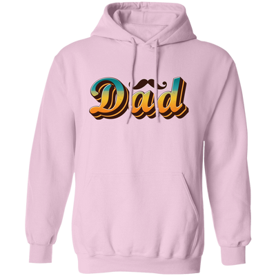 Retro Gift For Dad, With Black Beard, Father's Day Gift Pullover Hoodie