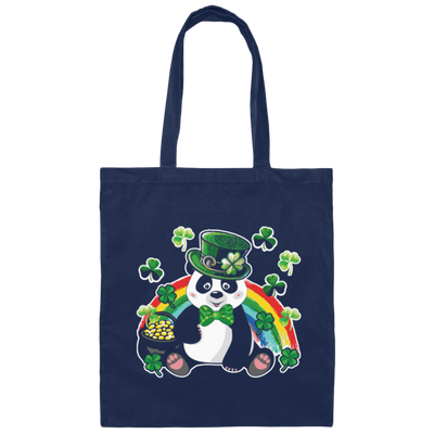 Panda Leprechaun, Saint Patricks Day, Shamrock Lover, Patrick Panda Canvas Tote Bag
