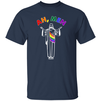 Jesus And LGBT, Ah Men, Funny Jesus, Gay Gift, Best For Gay Unisex T-Shirt