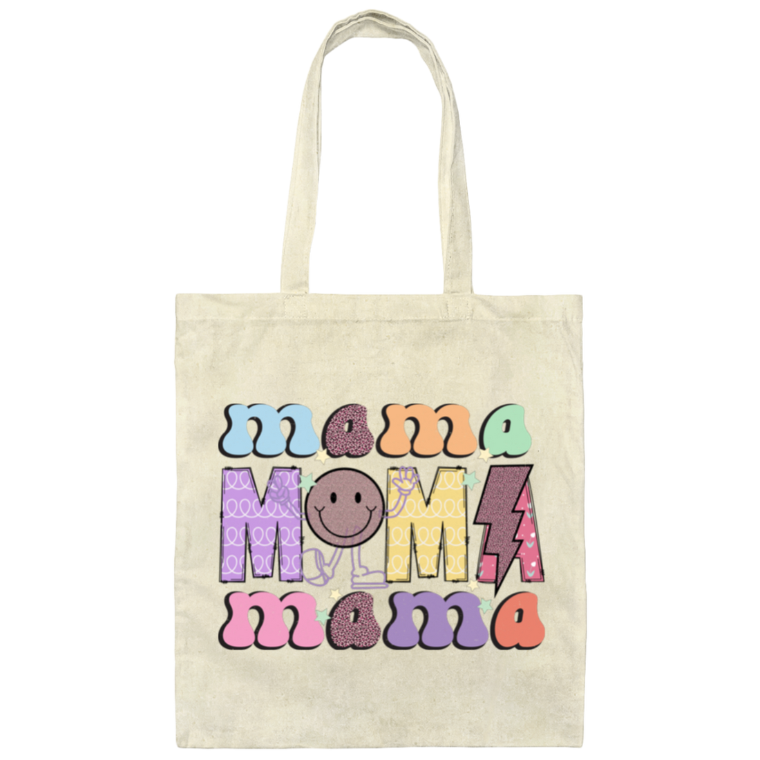 Mama Gift, Mother's Day Gift, Groovy Mama, Mom Gift Canvas Tote Bag