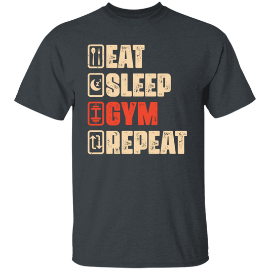 Eat Sleep Gym Repeat, Retro Gym, Do The Gym, Do The Fitness Unisex T-Shirt