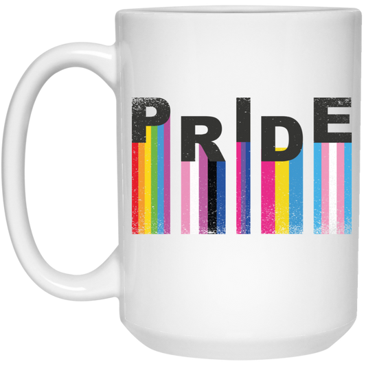 Pride On Lgbt, Take Pride In Lgbt, Lgbt Pride, Pride's Day Gifts-black White Mug