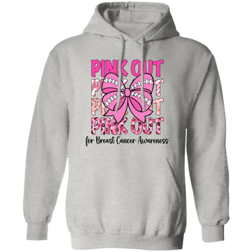 Pink Out For Breast Cancer Awareness, Tackle Cancer, Breast Cancer Pullover Hoodie