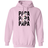 Papa Gift, Baseball Lover Gift, Love Baseball Gift, Papa Baseball Gift-Black Pullover Hoodie