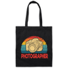 Camera Lover, Photographer Gift, Filmer Retro, Gift For Cameraman Canvas Tote Bag