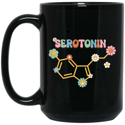 Serotonin, Chemical Lover, Blink Serotonin Black Mug