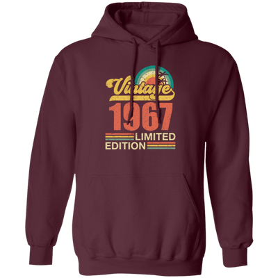 Hawaii 1967 Gift, Vintage 1967 Limited Gift, Retro 1967, Tropical Style Pullover Hoodie