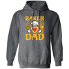 Baker Dad, Chef Dad, Father's Day, Cook With Heart Pullover Hoodie