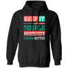 Keep It Simple Positivity Better, Retro Simple Design Pullover Hoodie