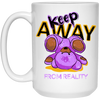 Keep Away From Reality, Cute Teddy, Teddy In Real White Mug